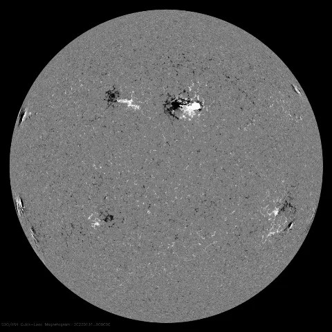 Image of Sun's magnetic field