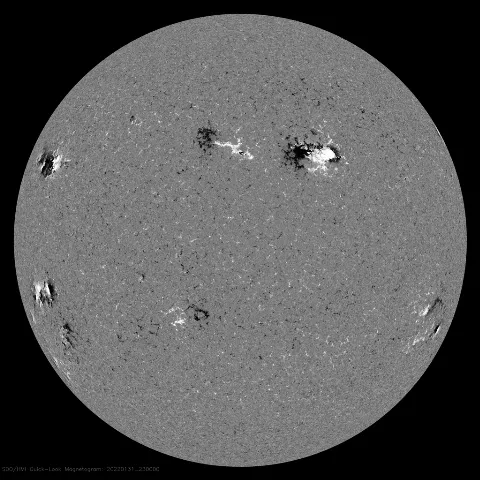 Image of Sun's magnetic field