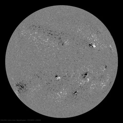 Image of Sun's magnetic field