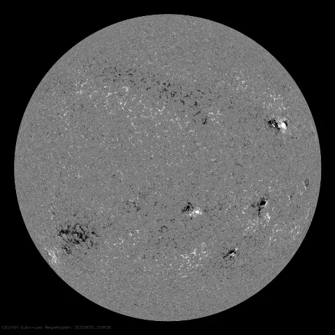 Image of Sun's magnetic field