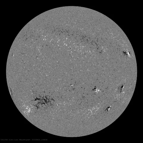 Image of Sun's magnetic field