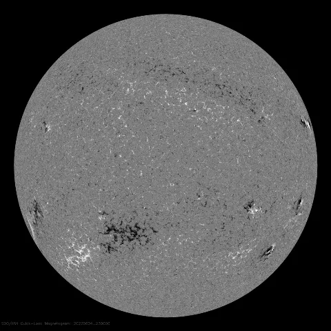 Image of Sun's magnetic field