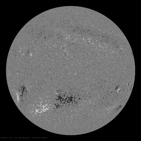 Image of Sun's magnetic field