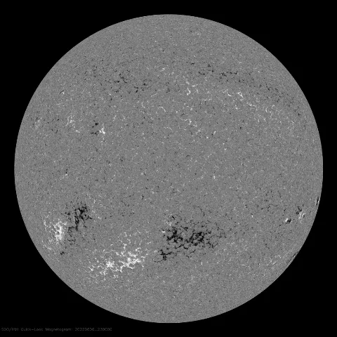 Image of Sun's magnetic field