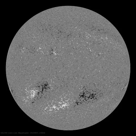 Image of Sun's magnetic field