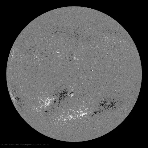 Image of Sun's magnetic field