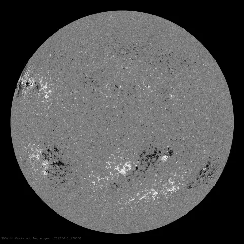 Image of Sun's magnetic field