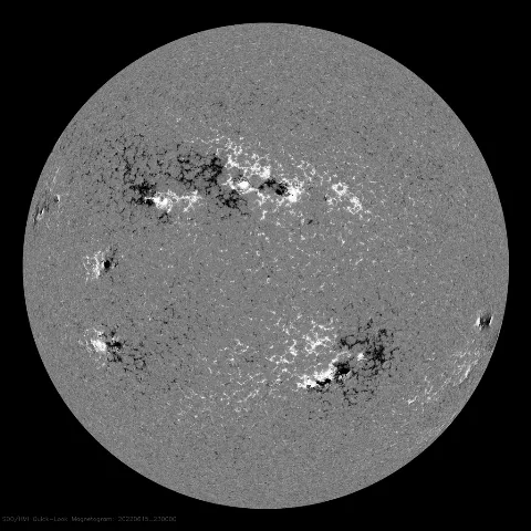 Image of Sun's magnetic field