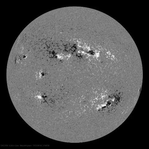 Image of Sun's magnetic field