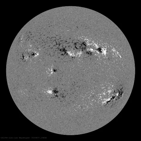 Image of Sun's magnetic field