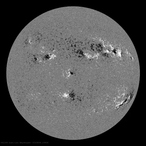 Image of Sun's magnetic field