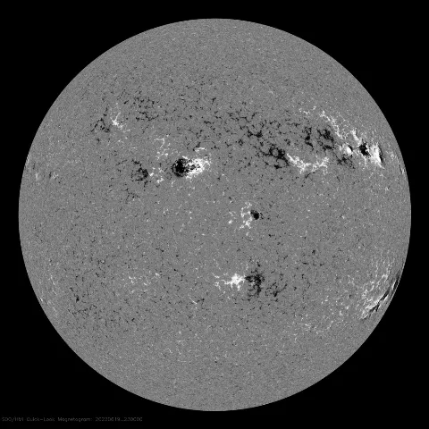 Image of Sun's magnetic field