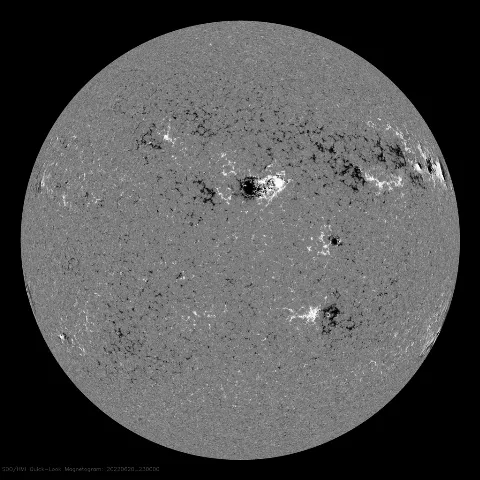 Image of Sun's magnetic field