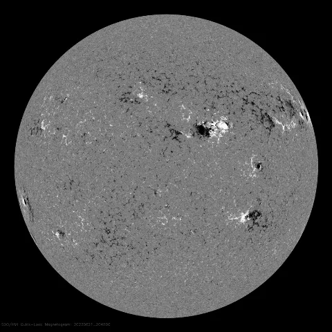 Image of Sun's magnetic field