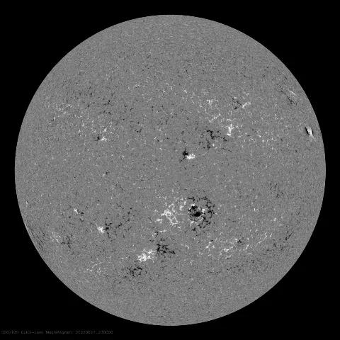 Image of Sun's magnetic field