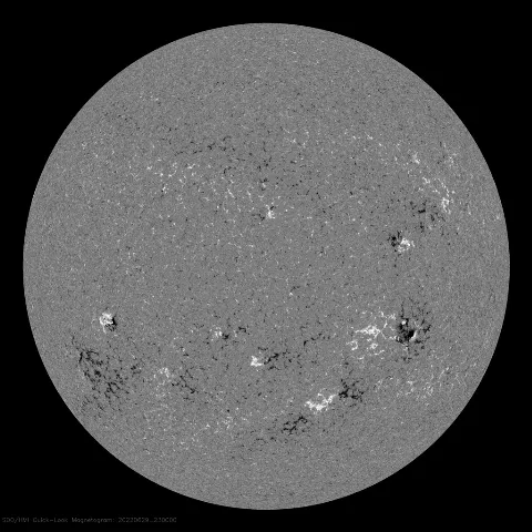 Image of Sun's magnetic field