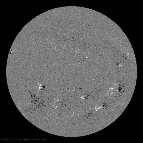 Image of Sun's magnetic field