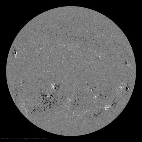 Image of Sun's magnetic field