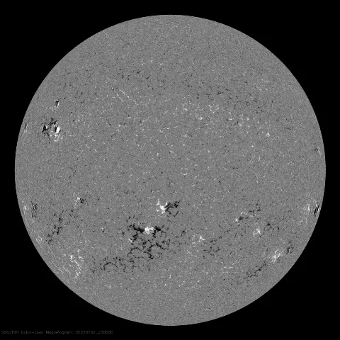 Image of Sun's magnetic field