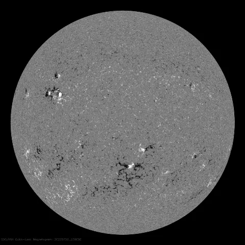 Image of Sun's magnetic field