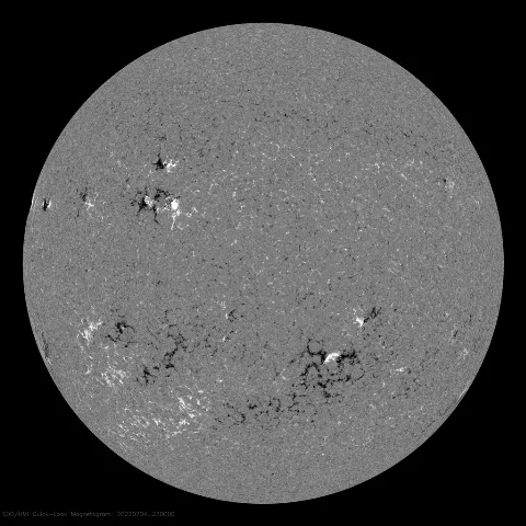 Image of Sun's magnetic field