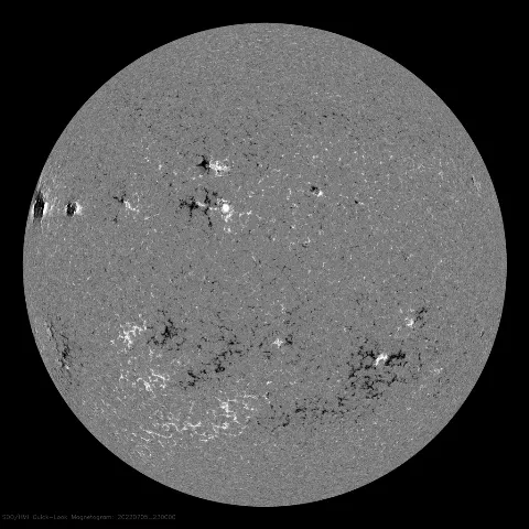 Image of Sun's magnetic field