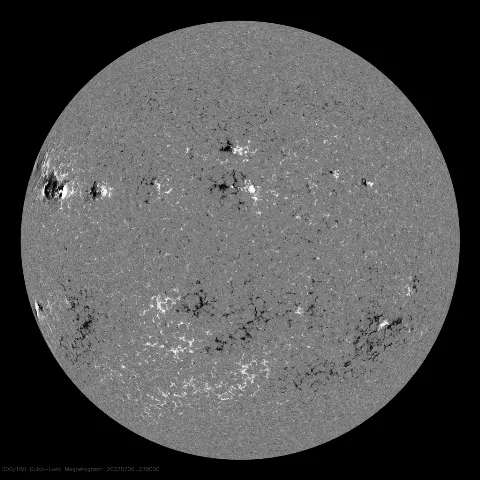 Image of Sun's magnetic field