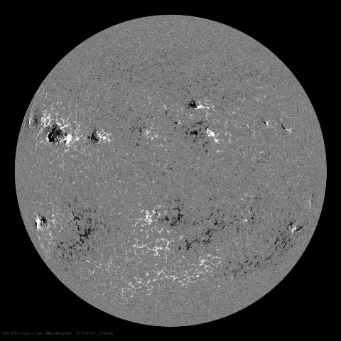 Image of Sun's magnetic field