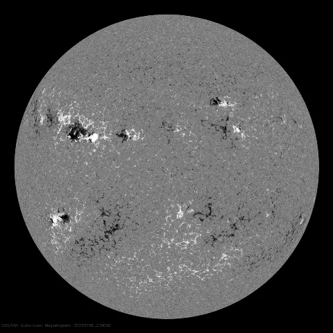 Image of Sun's magnetic field