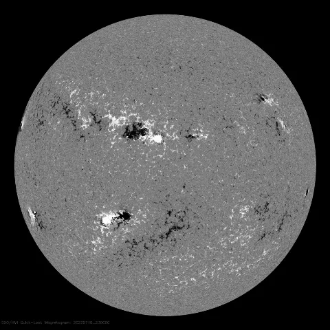 Image of Sun's magnetic field