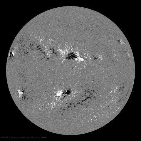 Image of Sun's magnetic field