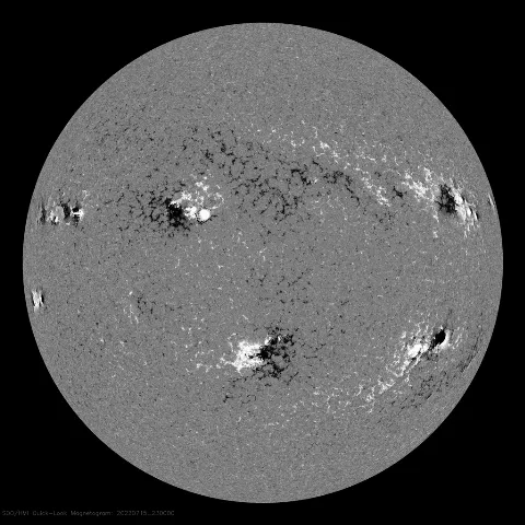 Image of Sun's magnetic field