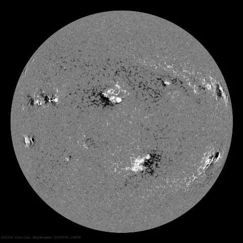 Image of Sun's magnetic field