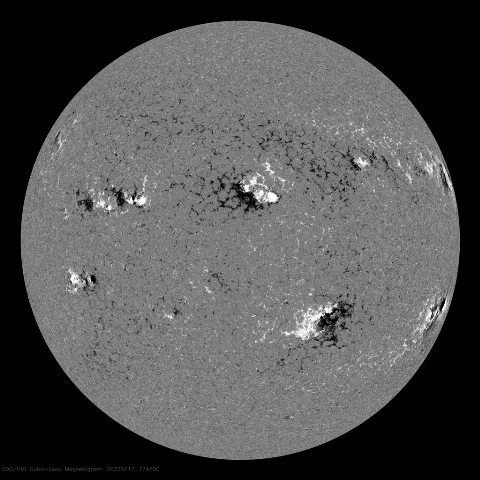 Image of Sun's magnetic field