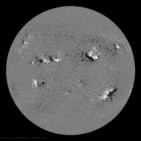 Image of Sun's magnetic field