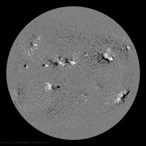 Image of Sun's magnetic field