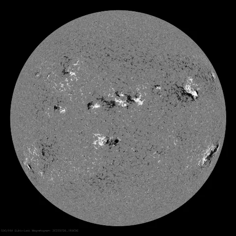 Image of Sun's magnetic field