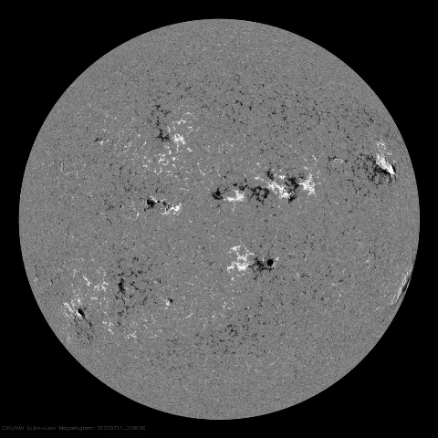 Image of Sun's magnetic field