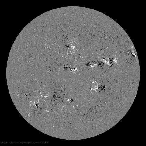 Image of Sun's magnetic field