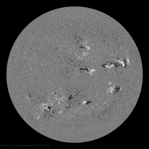 Image of Sun's magnetic field