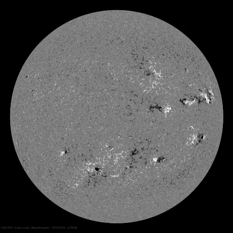 Image of Sun's magnetic field