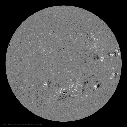 Image of Sun's magnetic field