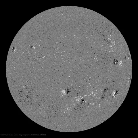 Image of Sun's magnetic field