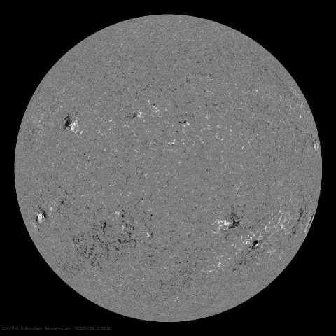 Image of Sun's magnetic field