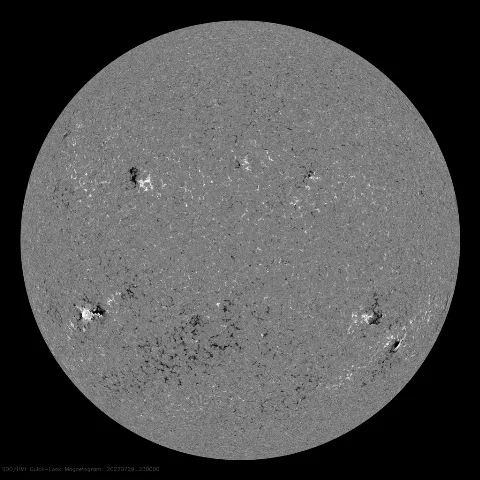 Image of Sun's magnetic field