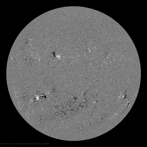 Image of Sun's magnetic field