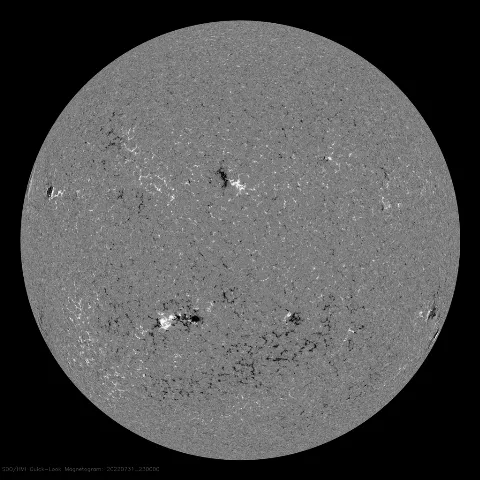 Image of Sun's magnetic field