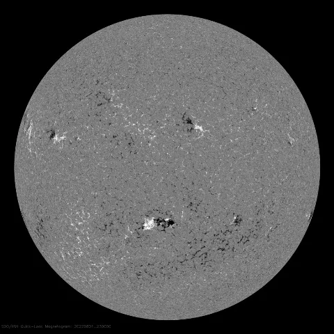 Image of Sun's magnetic field