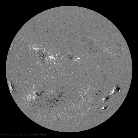 Image of Sun's magnetic field