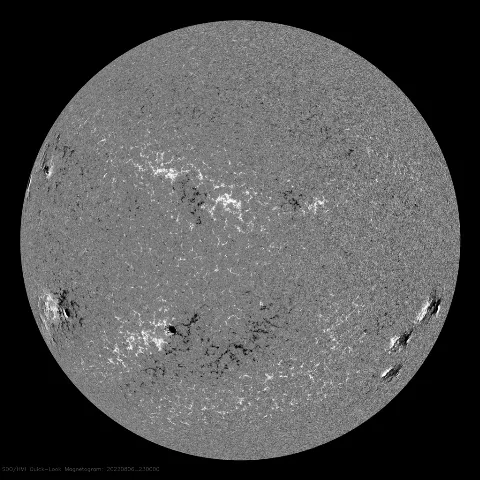 Image of Sun's magnetic field